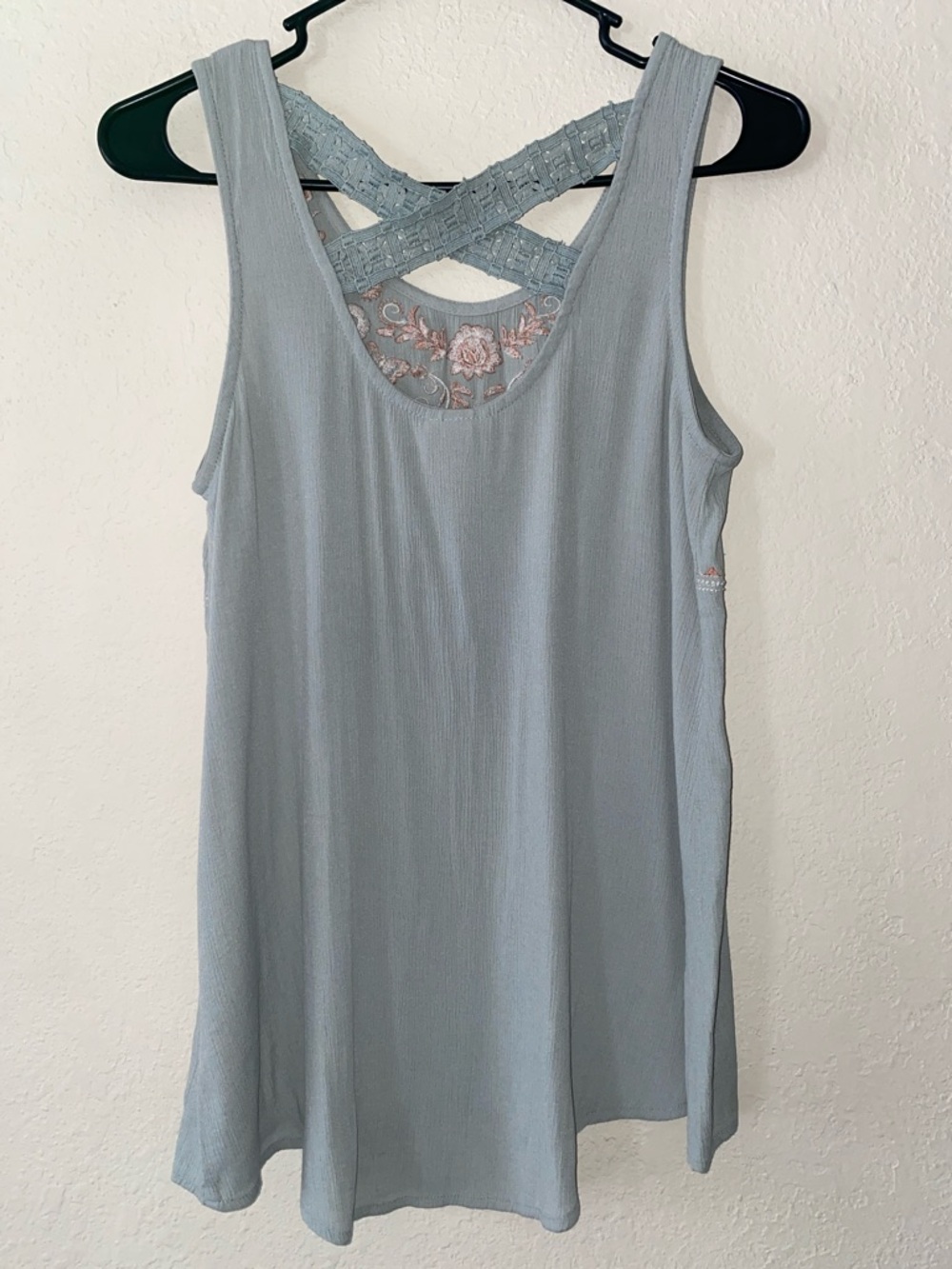 Knox Rose light blue blouse with rose gold embroidery - Picture 7 of 10